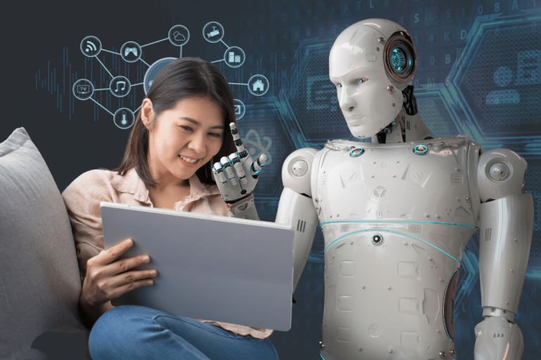 Mão utilizando um tablet com software de tecnologia assistiva, simbolizando acesso à informação e inclusão digital para pessoas com deficiência.